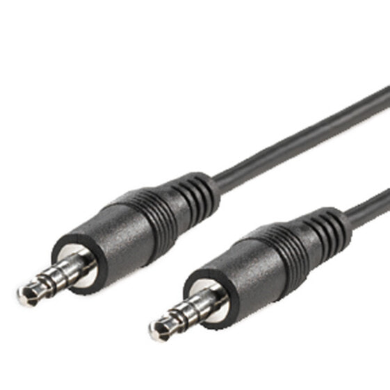 ROLINE 3.5mm Cable - M-M 5 m - 3.5mm - Male - 3.5mm - Male - 5 m - Black