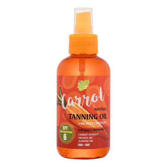 Vivaco Bio Carrot Tanning Oil SPF6 150 ml sonnenschutz wasserfest unisex