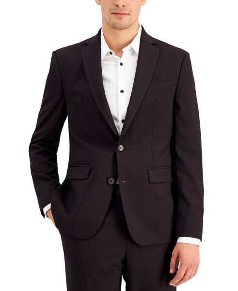 Костюм узкий I.N.C. International Concepts мужской Однотонная пиджак цвета бургундия, созданный для Macy's