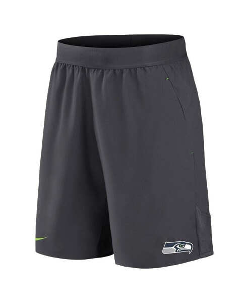 Men's Anthracite Seattle Seahawks Stretch Woven Shorts