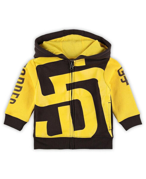 Baby Boys and Girls Brown San Diego Padres Post Card Full-Zip Hoodie Jacket