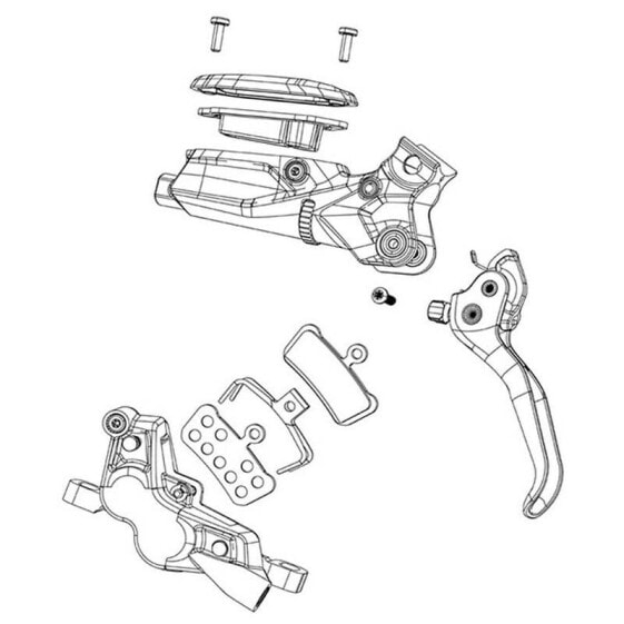 Тормозной суппорт SRAM Force E-Tap AXS D1 HRD Flat Mount