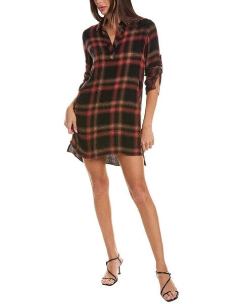 Bella Dahl Long Sleeve A-Line Dress Women's L