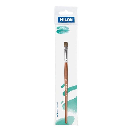 MILAN PolybaGr Flat School Paintbrush Series 121 No. 10