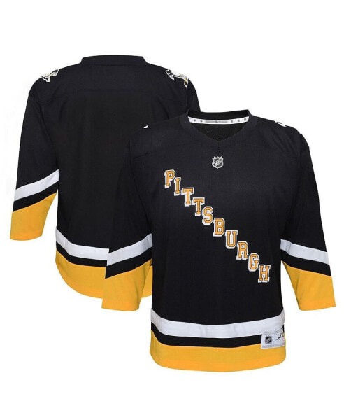 Big Boys Black Pittsburgh Penguins 2021/22 Alternate Replica Jersey