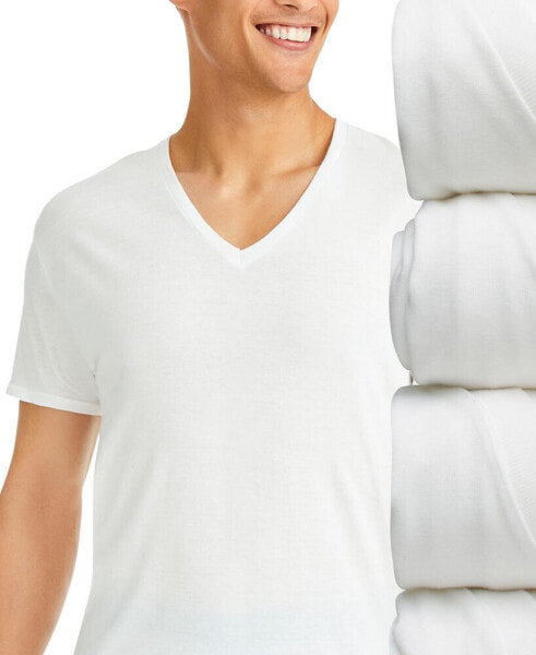 Men's Ultimate® 4-Pk. Moisture-Wicking Stretch V-Neck T-Shirts