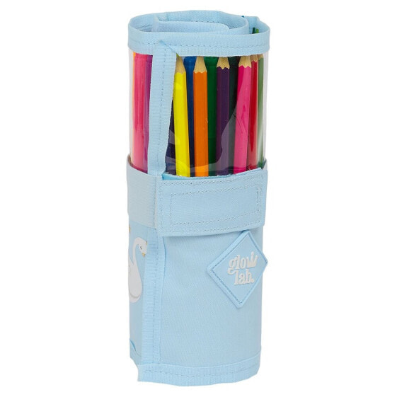 SAFTA Drop Down With 27 Units Glowlab Swans Pencil Case