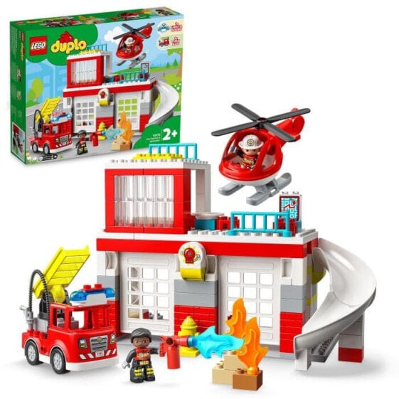 Конструктор LEGO DUPLO Fire Station and Helicopter.