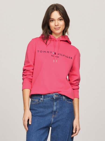 Embroidered Tommy Logo Hoodie