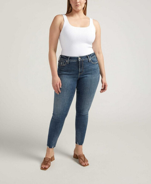 Джинсы для женщин Silver Jeans Co. plus Size Suki Mid Rise Curvy Fit Skinny Jeans