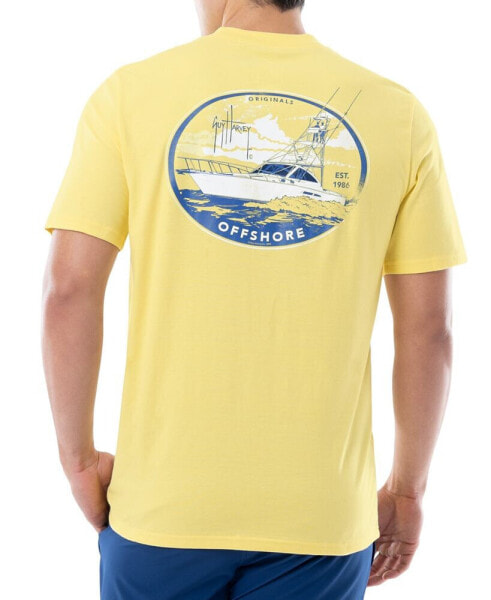 Men's Offshore Fishing Boat Logo Graphic T-Shirt