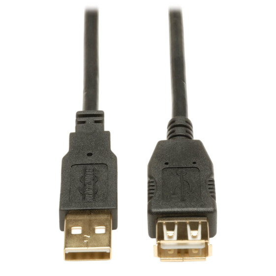 Tripp U024-016 USB 2.0 Extension Cable (A M/F) 16 ft. (4.88 m) - 4.87 m - USB A - USB A - USB 2.0 - Male/Female - Black