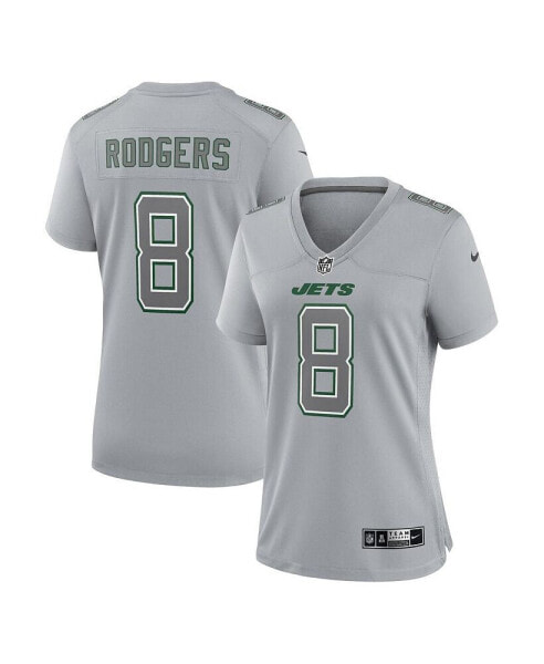 Women's Aaron Rodgers Heather Gray New York Jets Atmosphere Fashion Game Jersey