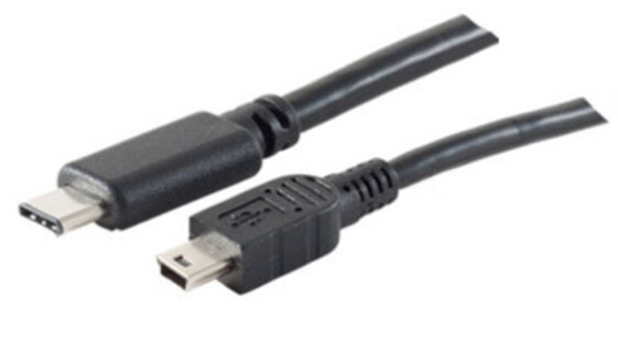 ShiverPeaks BS77144-1.8 - 1.8 m - USB C - Mini-USB B - USB 2.0 - 480 Mbit/s - Black