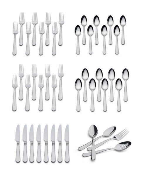Harlow 18/10 Stainless Steel 44 Piece Flatware Set, Service for 8
