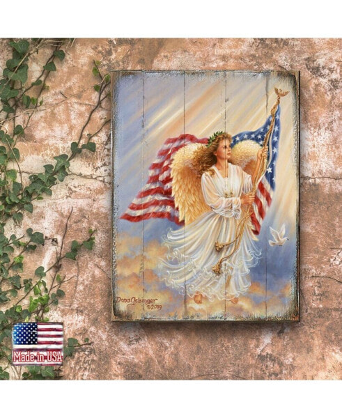 by Dona Gelsinger American-Angel Wooden Block