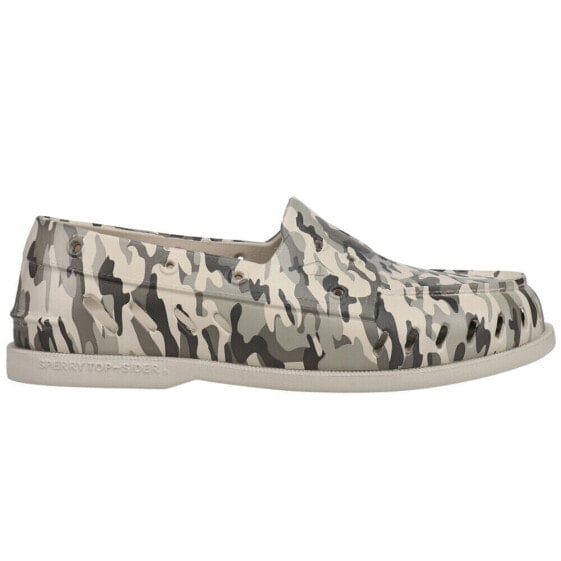 Sperry Authentic Original Float Camouflage Slip On Mens Beige Casual Shoes STS2