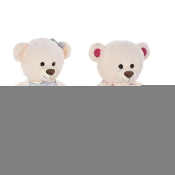 Плюшевый медвежонок DKD Home Decor Бежевый Розовый Зеленый Детский 20 x 20 x 50 cm Медведь (2 штук)