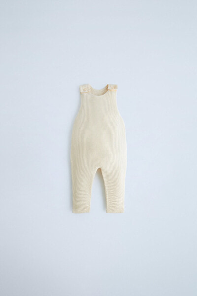 Merino knit dungarees