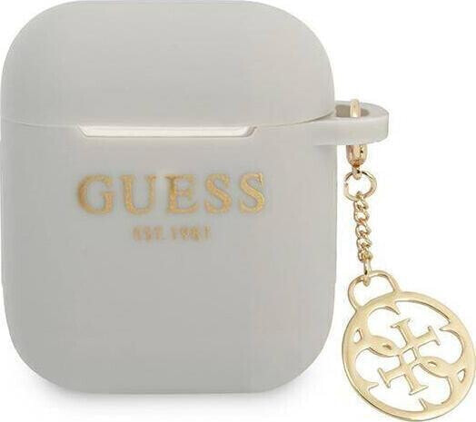 Guess Etui ochronne Silicone Charm 4G Collection do AirPods szare