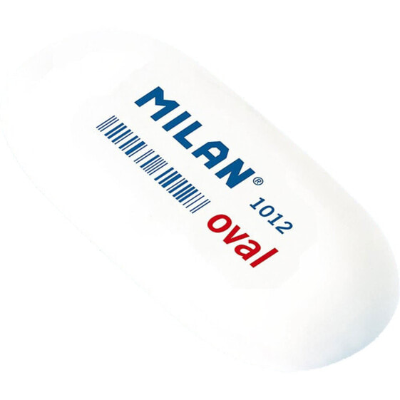 MILAN Box 16 Oval Soft Synthetic Rubber Erasers (Wrapped)