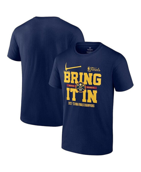 Men's Navy Denver Nuggets 2023 NBA Finals Champions Half Court Hometown Originals Big and Tall T-shirt