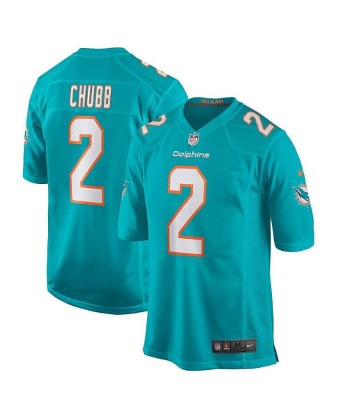 Men's Bradley Chubb Aqua Miami Dolphins Game Player Jersey