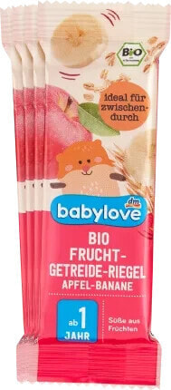 Fruchtriegel Bio Frucht-Getreide-Riegel Apfel-Banane ab 1 Jahr (4x25 g), 100 g