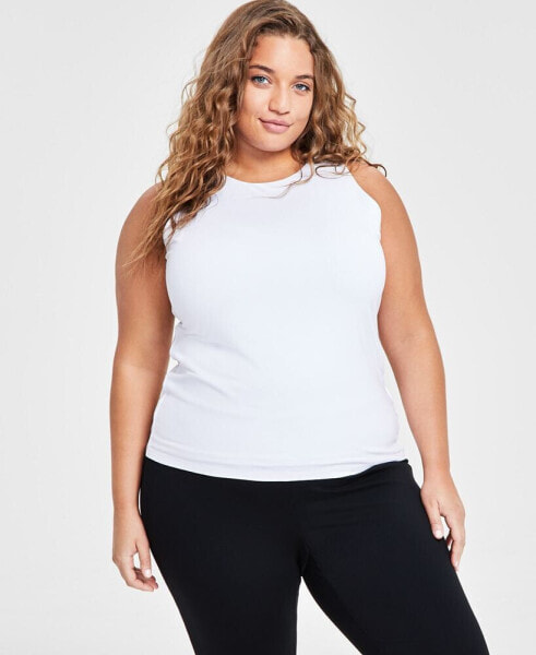 Plus Size Sleeveless Jersey Knit Top, Created for Macy's