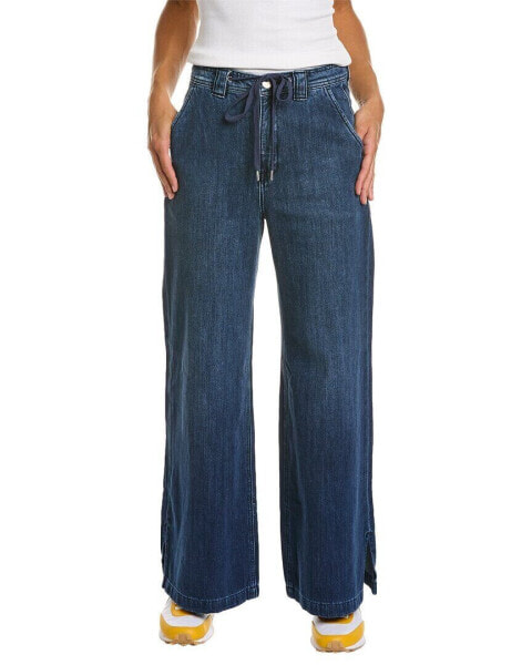 Hudson Jeans Drawstring Linen-Blend Wide Leg Trouser Women's