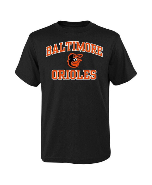 Big Boys Black Baltimore Orioles Heart and Soul T-shirt