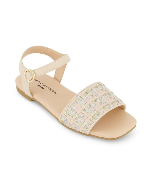 Little and Big Girls Hazel Woven Open Toe Sandals