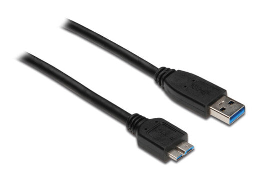 Good Connections USB A - USB Micro B - m - m - 0.5m - 0.5 m - USB A - Micro-USB B - USB 3.2 Gen 1 (3.1 Gen 1) - Male/Male - Black