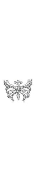 Crystal Butterfly Brooch Pin