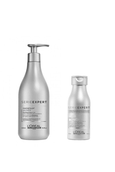 Loreal Serie Expert Gray White Purple Shampoo 500ml + Conditioner 100ml KeyÜrün114