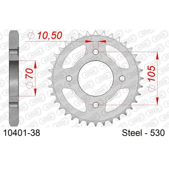 AFAM 10401 Rear Sprocket