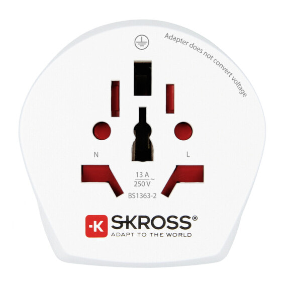 SKROSS Hama Combo World to Israel - 100 - 250 V - White