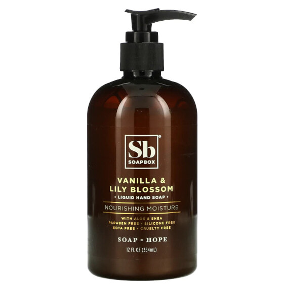 Liquid Hand Soap, with Aloe & Shea, Vanilla & Lily Blossom, 12 fl oz (354 ml)