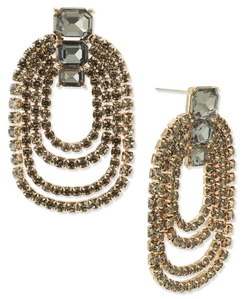 Crystal Multi-Row Drop Earrings, Created for Macy's