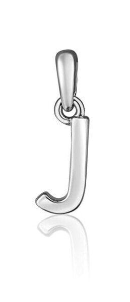 Minimalist silver letter "J" pendant SVLP0948XH2000J