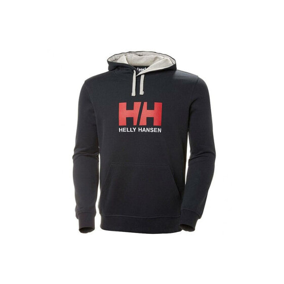 Толстовка с капюшоном мужская Helly Hansen HH LOGO 33977 597 Тёмно Синяя