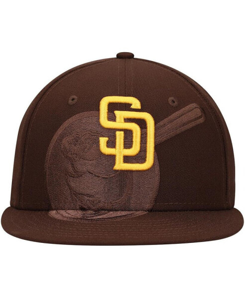 Men's Brown San Diego Padres Shadow Logo 59FIFTY Fitted Hat