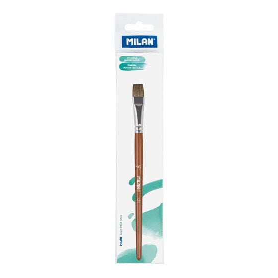 Кисть плоская MILAN PolybaGr Flat School Paintbrush Series 121 №16