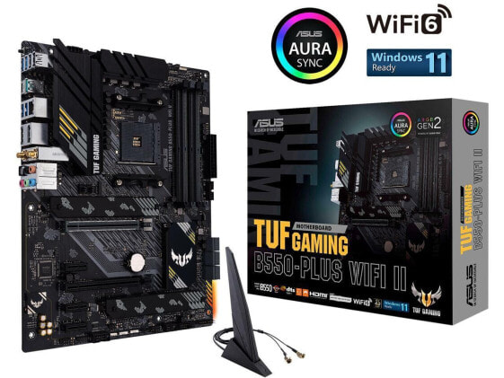 ASUS TUF GAMING B550-PLUS WIFI II AM4 AMD B550 SATA 6Gb/s ATX AMD Motherboard