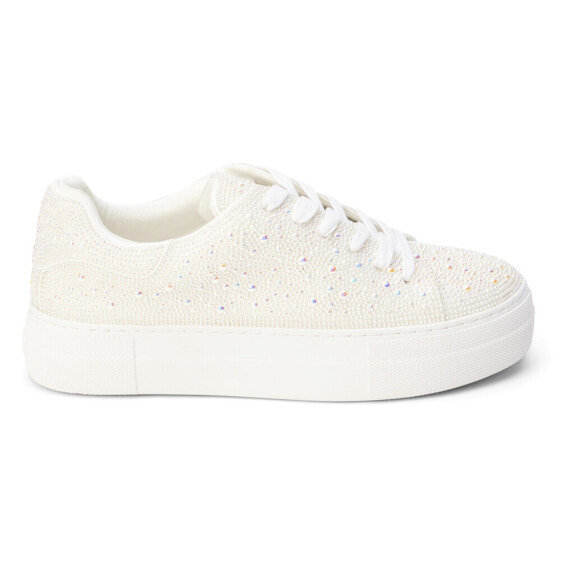 Matisse Julia Rhinestone Platform Womens White Sneakers Casual Shoes JULIA-819