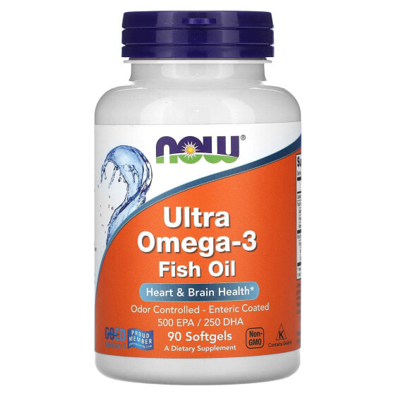 Витамин E NOW Ultra Омега-3 180 капсул