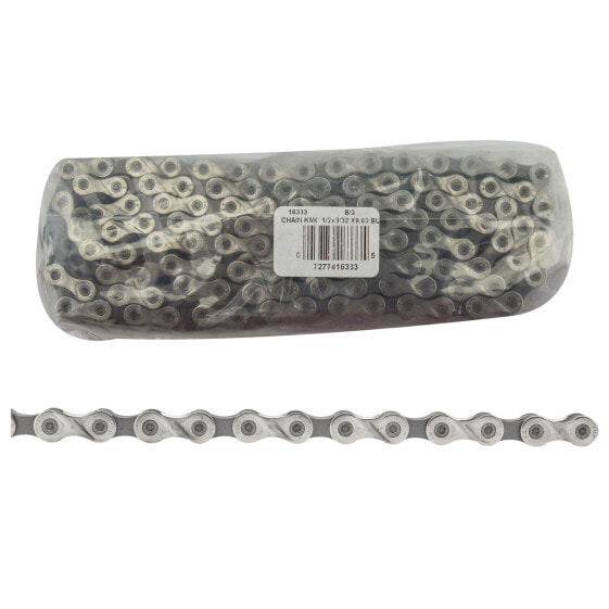 KMC X9.93 Chain - 9-Speed, 116 Links, Silver, Bulk Box of 25