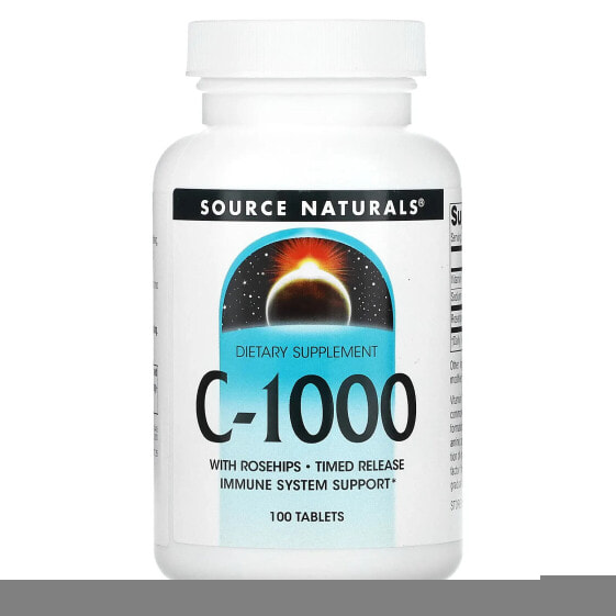 Витамин C-1000, 100 таблеток Source Naturals