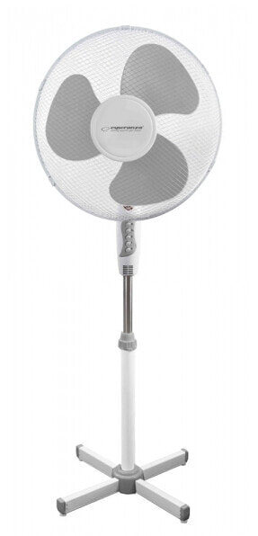 ESPERANZA EHF001WE - Household blade fan - Grey - White - Floor - Plastic - 40 cm - 90°