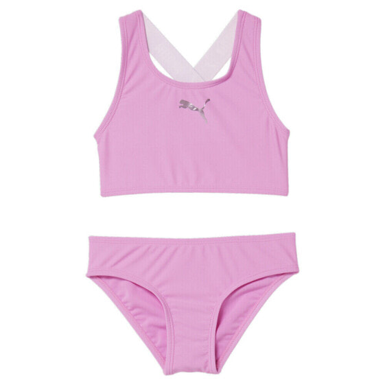 Puma 2Pc X Crossback Top & Bottom Swim Set Toddler Girls Size 5 Casual Athletic